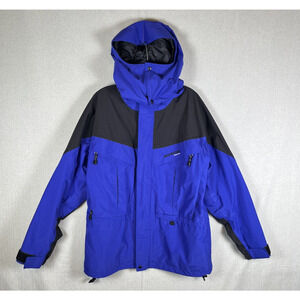 VTG Moonstone Mens M Goretex Hooded Technical Jacket Hooded Vented USA RARE